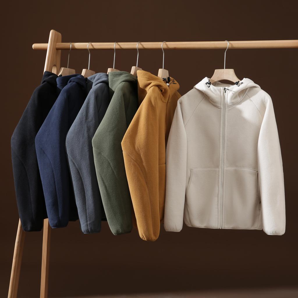 Autumn Winter  Sports Thick Warm Fleece Hoodie Men's Casual Comfortable Coat