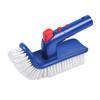 Pool Brush Pool Corner and Stair Brush Curved End 180 Degree Rotating Pool Cleaning Brush for Inground & Above Ground Pool