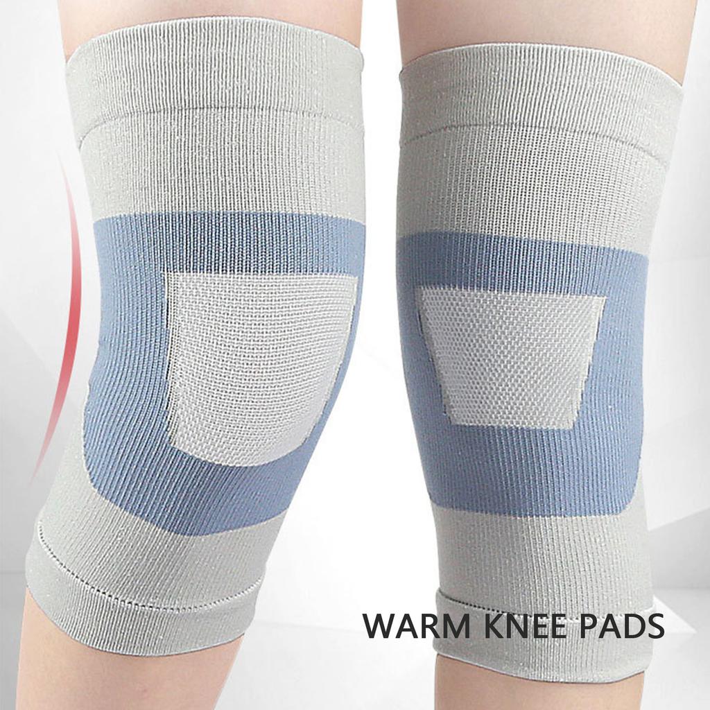 2pcs Thin Compression Knee Sleeve Breathable Non Slip Double Knit High Elasticity Knee Sleeve for Yoga Gum Workout Light Gray L