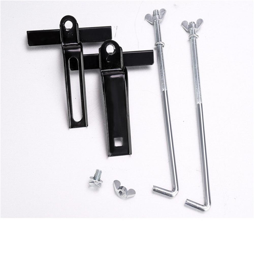 Universal Black Battery Tray Car Storage Battery Holder + Hold Down Clamp Safe