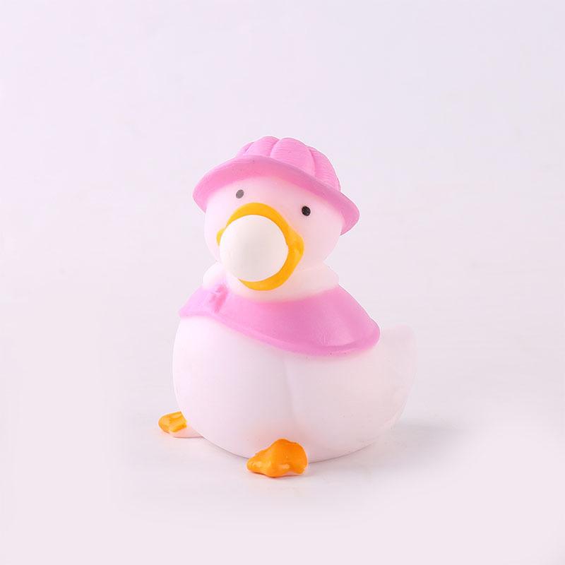 Bubble Blowing Duck Fidget Toy BPA-free Soft PVC Stress Relief Sensory Toy for Kids Adults Travel Pocket Fidget Use