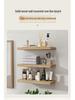 Solid Wood Wall-Mounted Bookshelf: Home Living Room Decor Shelf