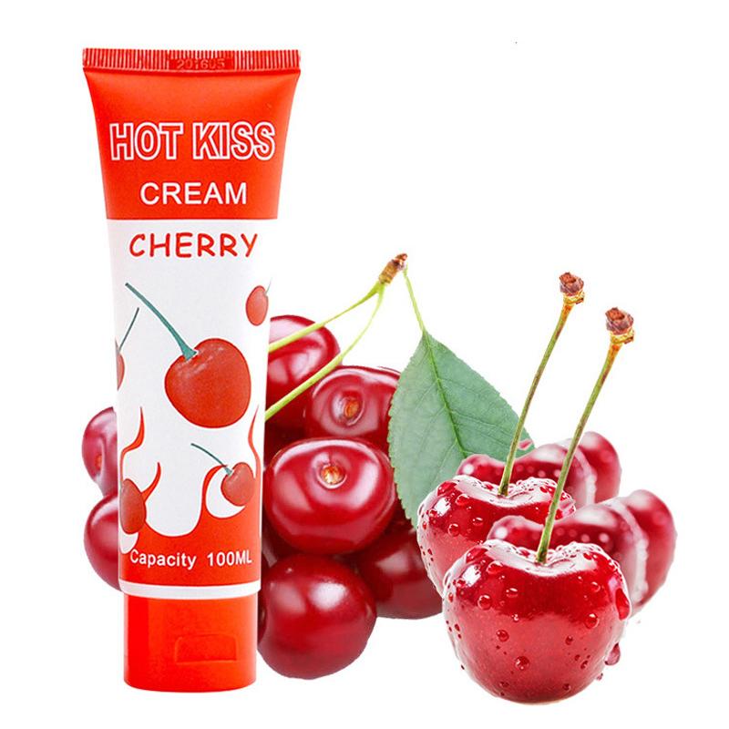 100 ml Kirsebærsex-smøremiddel for oralsex og analsex Spisfett smøreolje for sexleketøy