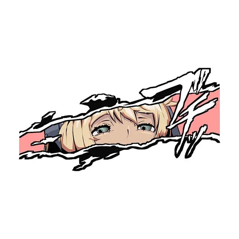 Guilty Gear Anime Eyes Vinyl Stickers, Scratch Proof PVC Car Decals, Funny Graphic Decor for Windshield & Air Conditioner