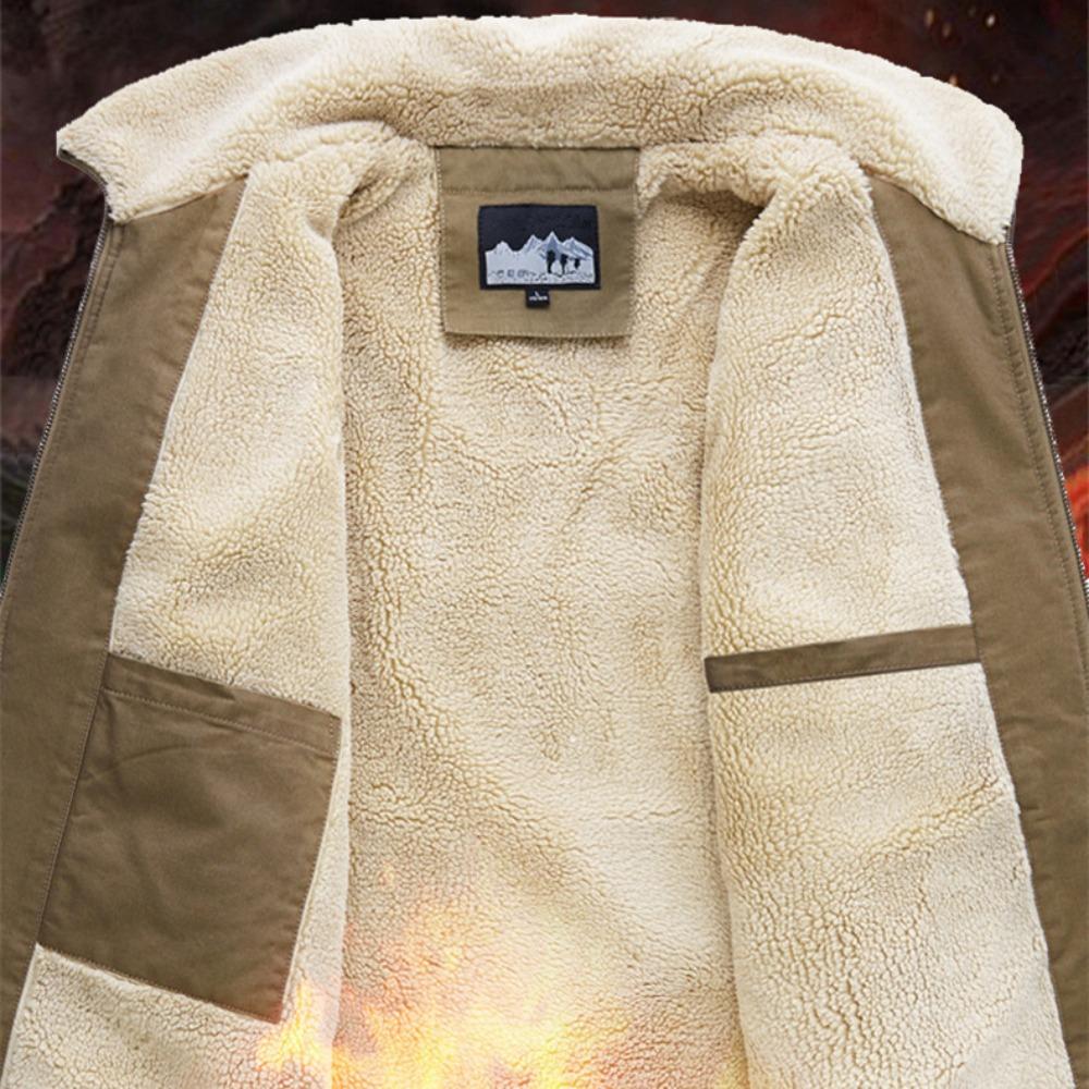 Winter Fashion Turndown Collar Jacket Man Bomber Jacket Mens Windbreaker Thicken Jackets Coat Men's Clothing Casual Jacket