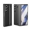 Samsung Galaxy Z Fold 7/6/5/4/3 Leather Phone Case with Steel Film Pen Slot Hinge Protection Shockproof Cover for Galaxy Z Fold