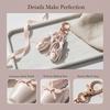 Vibrant Color Mini Satin Ballet Shoes Keychain Delicate Ribbon Bows Fashion Backpack Pendant for Dance Enthusiasts Holiday Gift