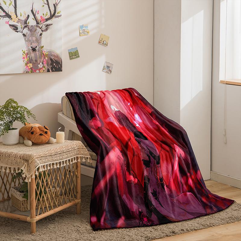 Cartoon Original God Series Flannel Blanket 3D Printed Sofa Blanket Thickened Blanket