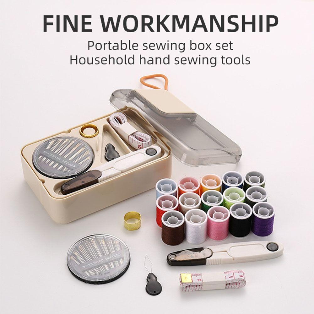 Thimble Needle And Thread Sewing Box Threads Needle Thread Kit Hand Sewing Tool Kit  Adults