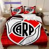River Plate Logo Pattern Bedding Quilt Set Quilt Cover Pillowcase Home Decoration Birthday Gift (1 * Duvet Cover + 2 * Pillowcase, Without Core)