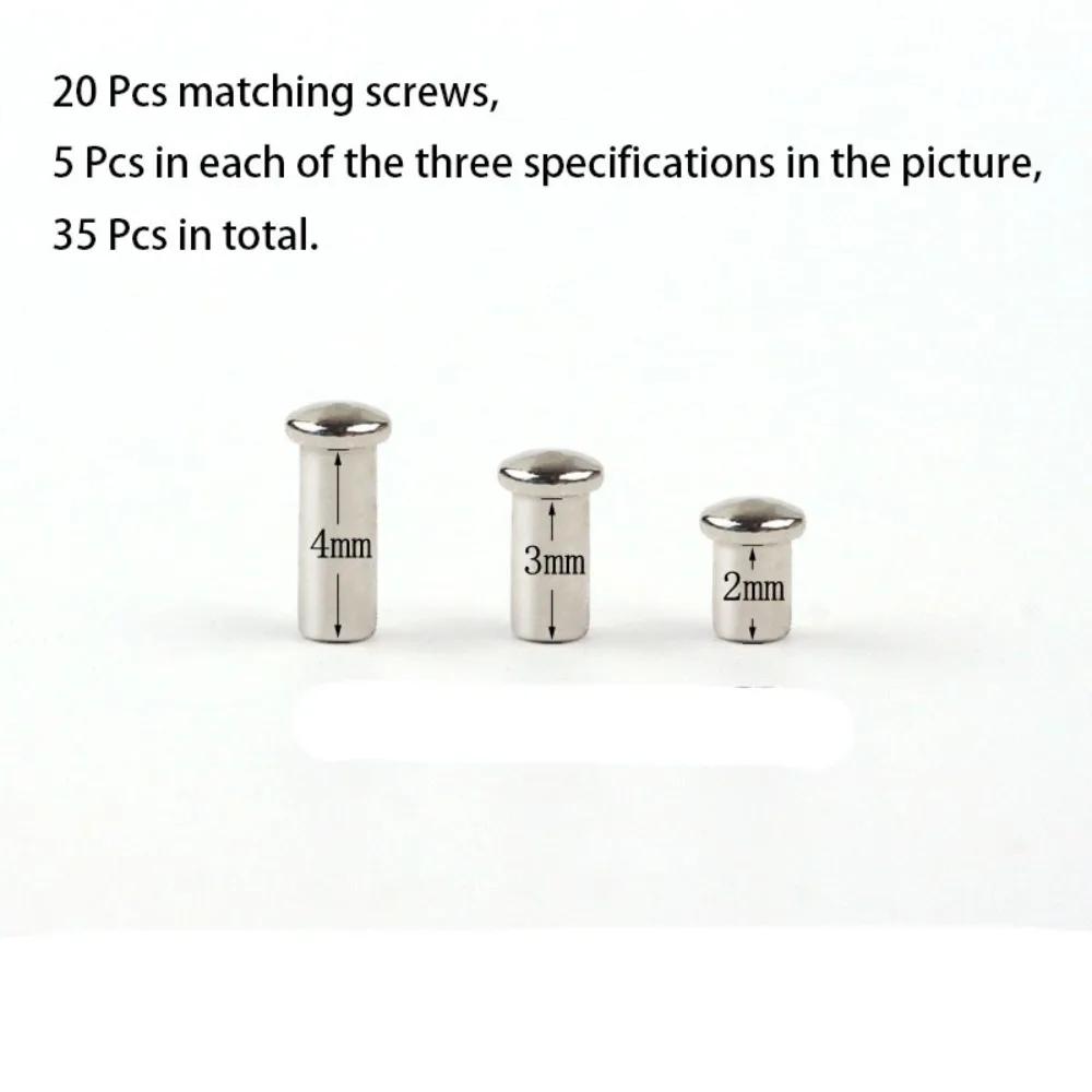 Assorted Screw Nut Eyeglasses Repairing Set Hand Held Nose Pad Professional Repair Kit Replacement Screwdriver Universal Fit