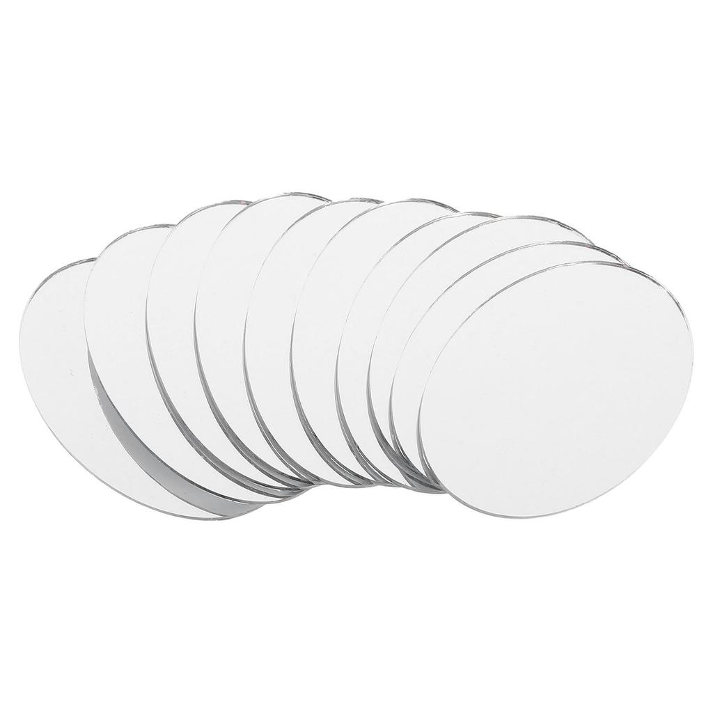 BESTOYARD Round and Oval Mirrors for 5 Small Mirror for DIY Makeup Mirror Craft DIY Small Mini Mosaic Mirror Glass Makeup, DIY, 5.5x3.6cm, Pieces,