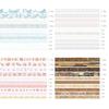 Vintage Style 10 Rolls Washi Tape Set Adhesive Multi-Pattern Scrapbooking Tape Retro DIY Journals Deco Art Supplies