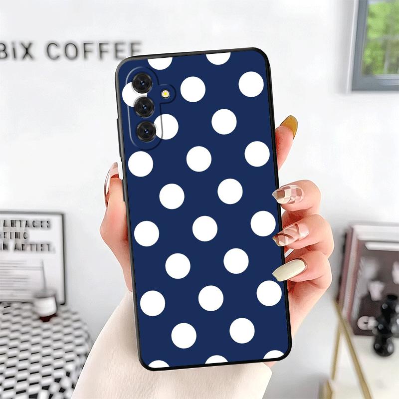 Polka Dots Art Fashion Desgin Soft Phone Case for Samsung A17 A37 A57 A16 A26 A36 A56 A15 A25 A35 A55 A14 A24 A34 A54 A13 A23 A3