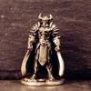 Armored Warrior Small Statue Retro Brass Charactor Figurines Miniatures Office Desktop Ornament Home Decoration Crafts Accessory