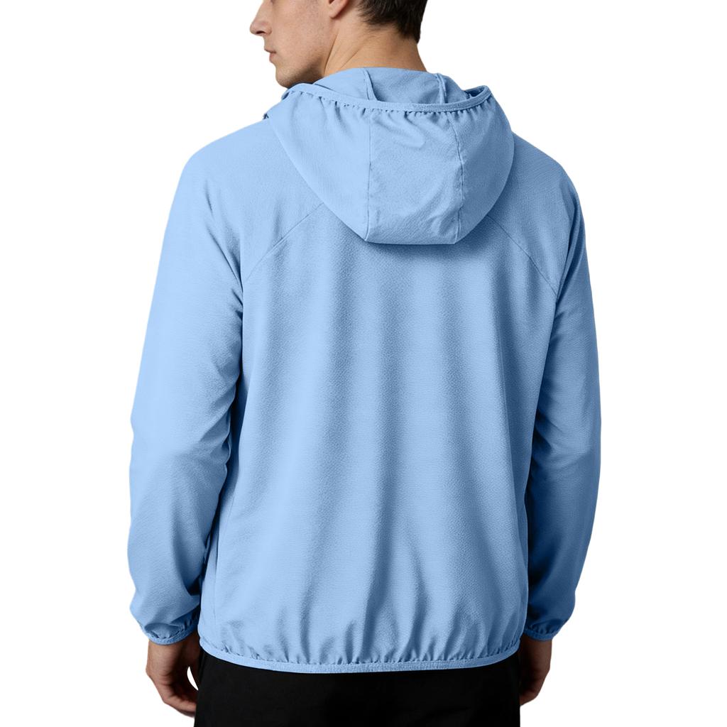 Men's loose-fitting casual hooded jacket