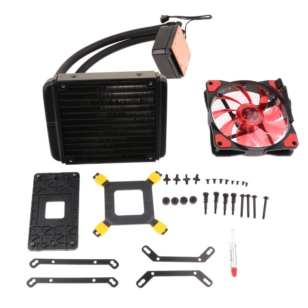 Buy WaterCooling Kit Water Row&Integrated Pump&12cm PWM Fan for Intel