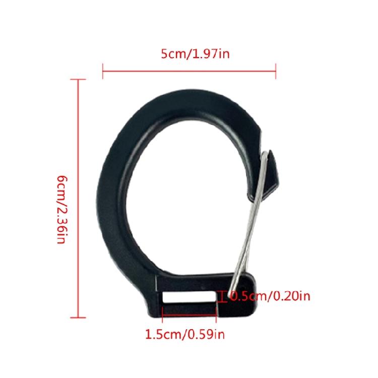 5Pcs Camping Carabiner Buckle Tent Accessory Multifunction Tent Hooks Equipment