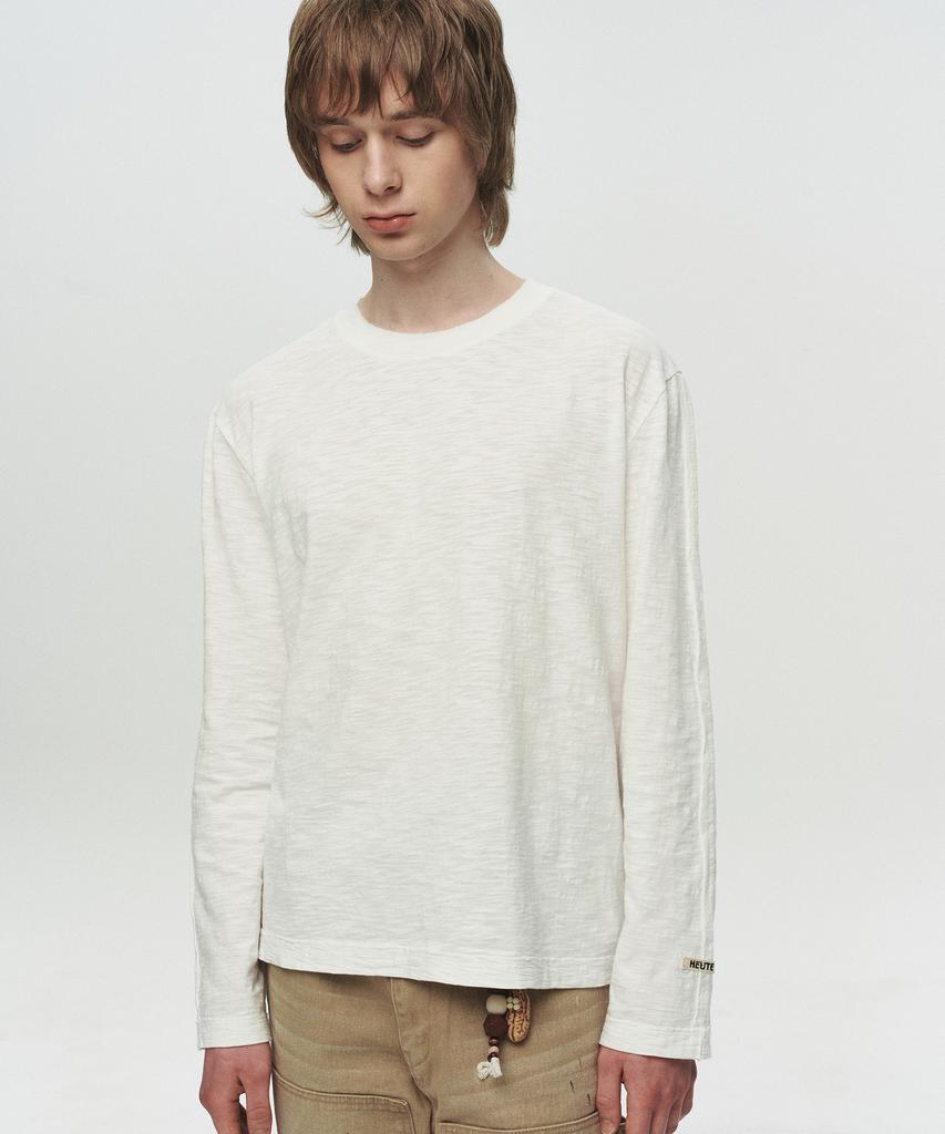 Hoite Raw Long Sleeve T-Shirt (White)