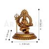 Ardhanarishvara Idol Ardhnarishwar Statue Shiv Parvati Double Avatar Idol for Car Dashboard and Home Decor Showpiece
