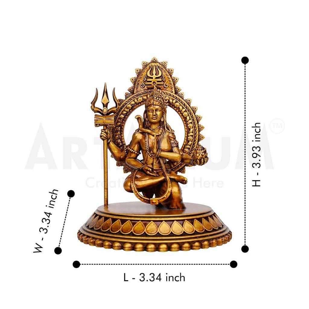 Ardhanarishvara Idol Ardhnarishwar Statue Shiv Parvati Double Avatar Idol for Car Dashboard and Home Decor Showpiece