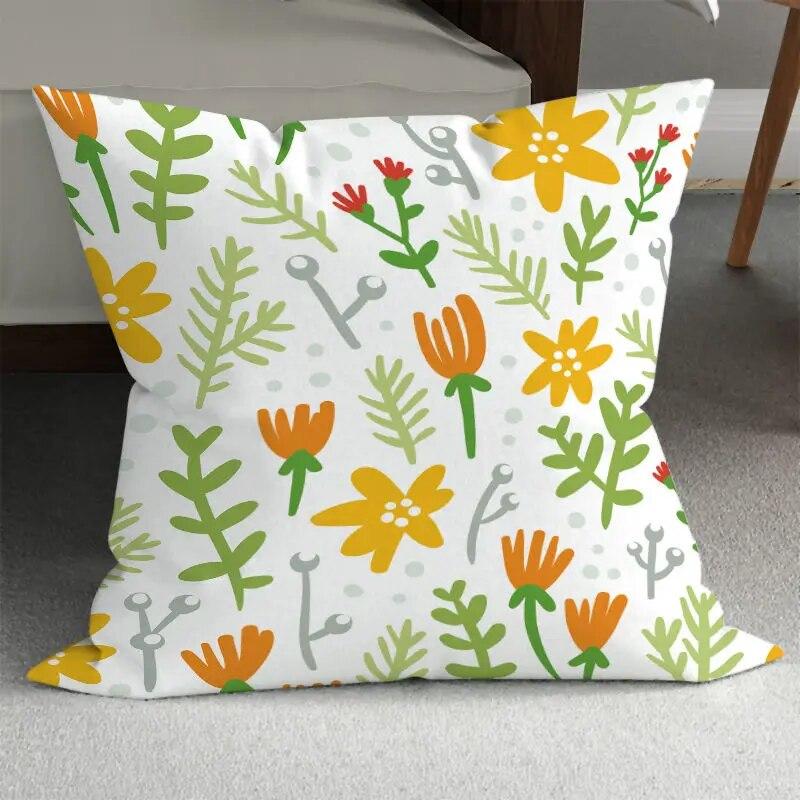 Spring Beautiful Pillowcase Abstract Floral  Living Room  Bed Sofa