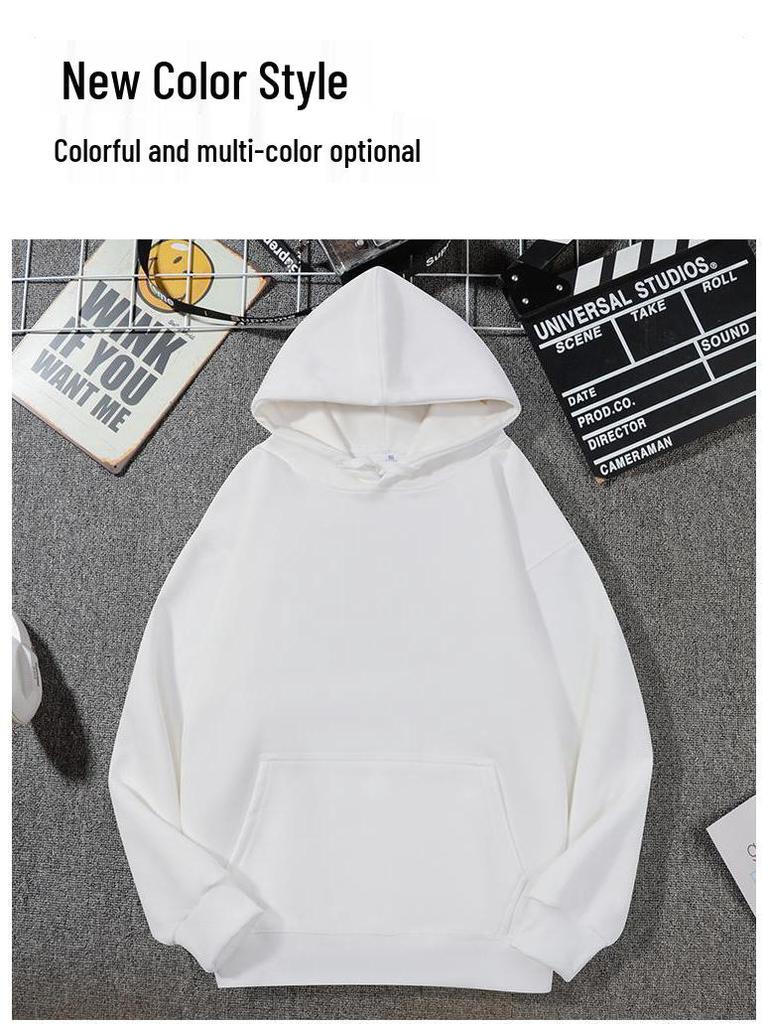 320g Hua Cotton Unisex Loose Fit Double Hood Sweatshirt