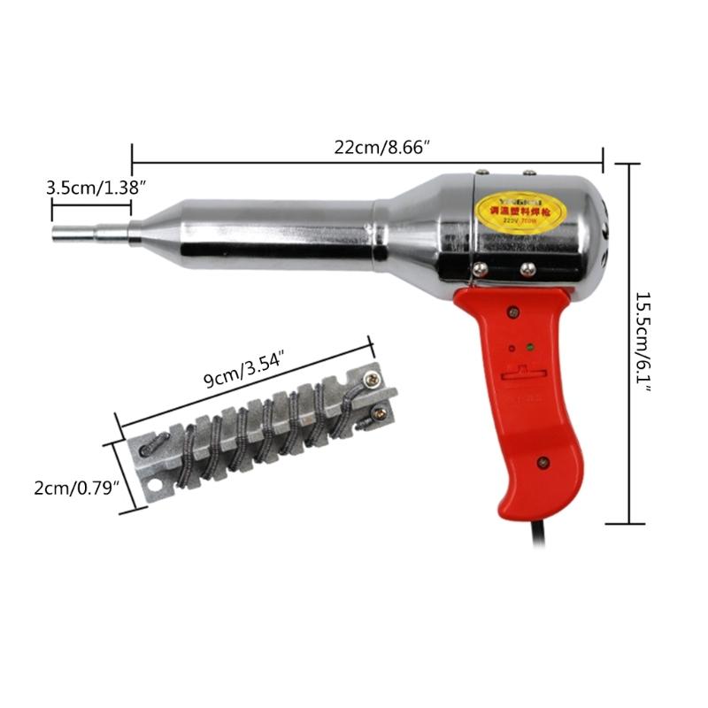 700W 220V-240V Plastic Hot Air Welding Guns Torch Tool Plastic Welding Torch Machine Adjustable Heat Air Guns Kit Welder