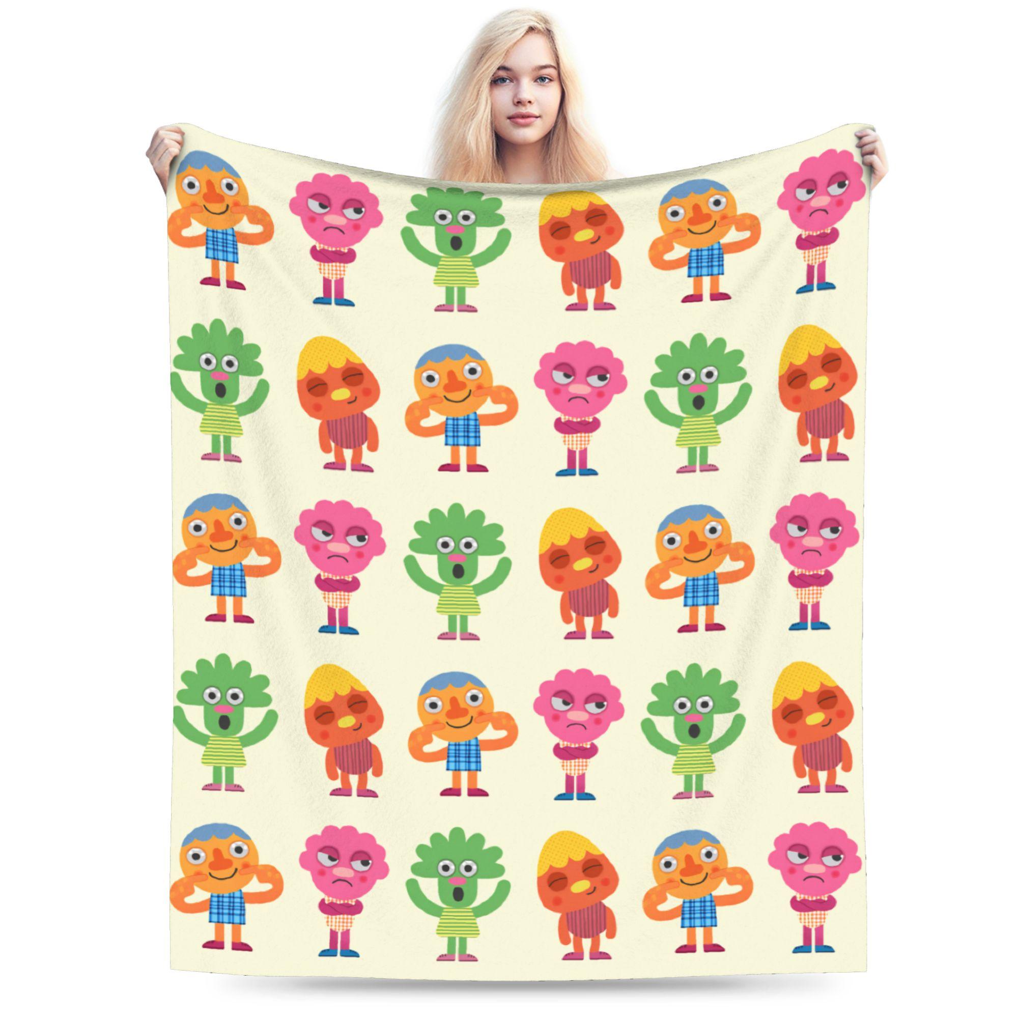 

Noodle & Pals Micro Flannel Blanket Spring Super Simple Warm Soft Throw Blanket for Girls Boys Couch Chair Bedspread Sofa Bed 30x40in