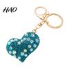 Sparkling Key Ring Rhinestone Love Heart Keychain , Zinc Alloy Car Pendant Ring, Handbags Backpacks Purse Charm Accessory, Gift for Women Decorative