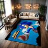 Sonic Hedgehog Carpet Bath Mat Fluffy Rug Soft Foot Mat Under Desk Mat Living Room Rug Pet Friendly