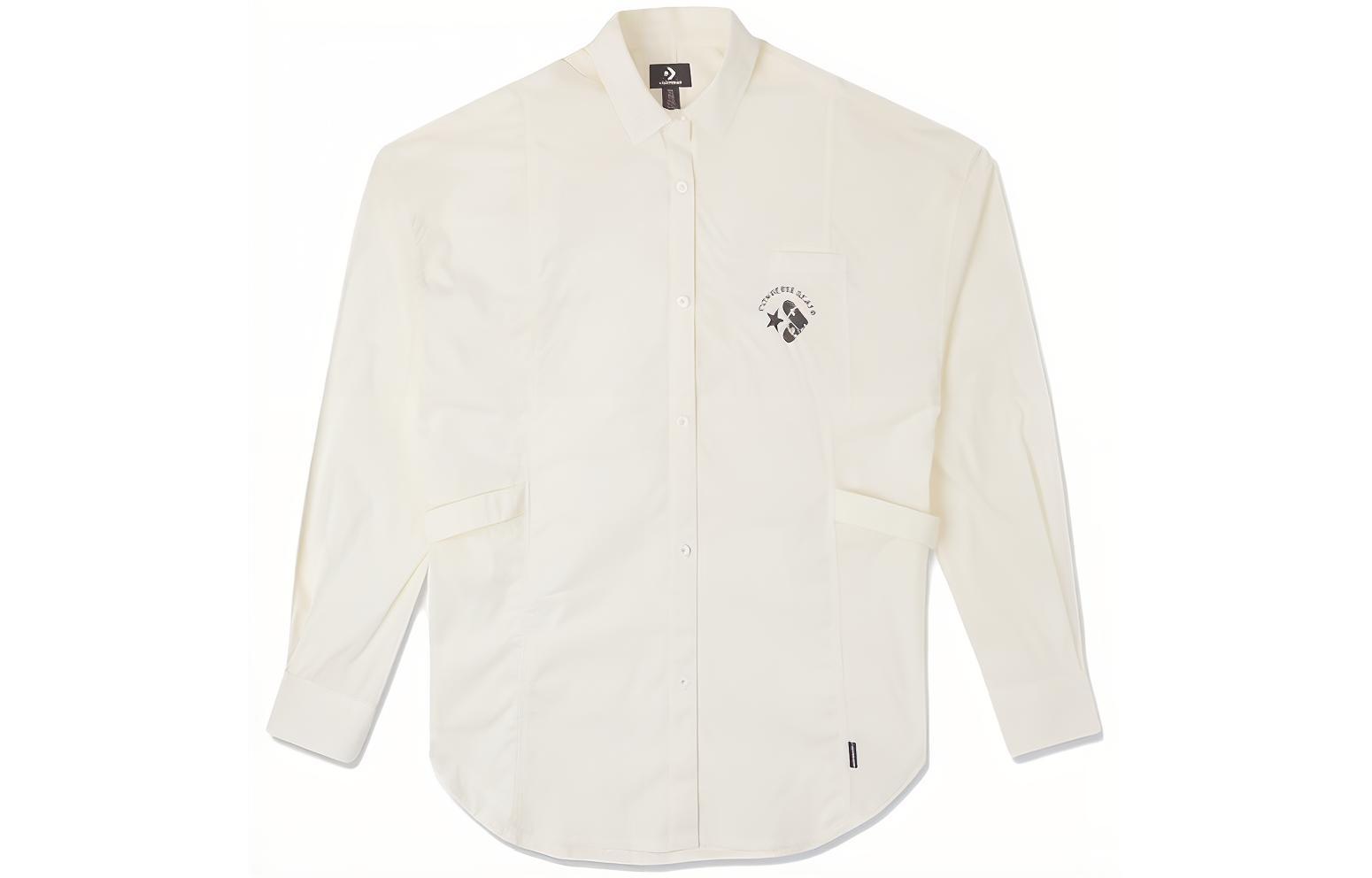 Converse Shirt Egret Shirt Women s Ivory White 10026167-A01 M