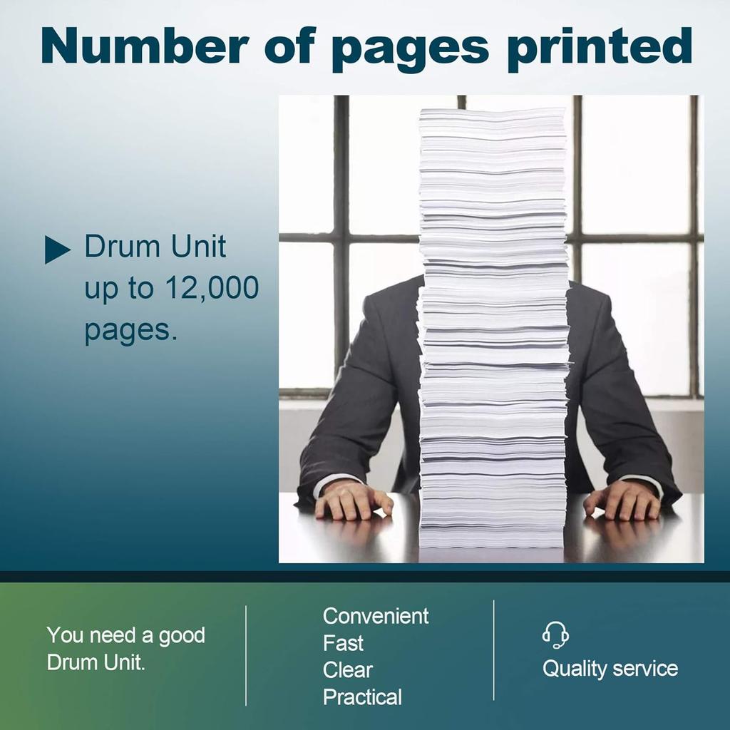 DR360 Compatible Drum Unit Replacement for Brother DR360 DR 360 to use with DCP-7040 DCP-7030 MFC-7840W MFC-7340 MFC-7440N HL-2140 HL-2170W HL-2150N