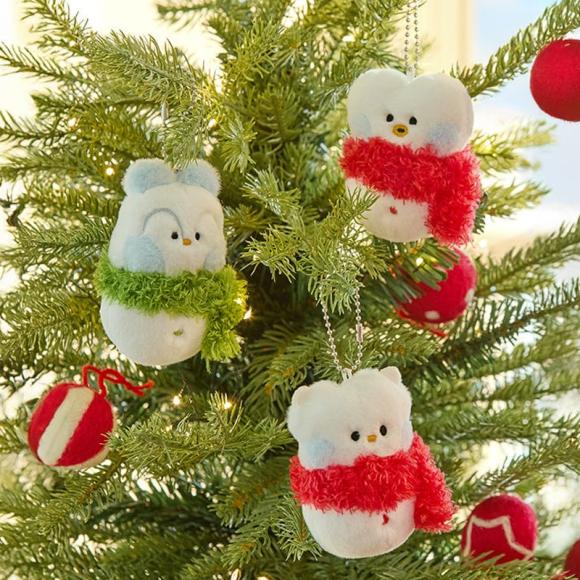 BT21 Mini Minini Petit Holiday Snowman Random Doll Keyring (3 Options)