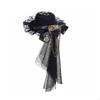 Steampunk Mini Hat with Netting Gothic Lolita Hair Clip Chain
