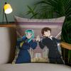Urusei Yatsura Anime Game Pillow Case Anti-Dustmite Pillowcase Invisible Zipper Silky Short Plush Sofa Cushion Cover