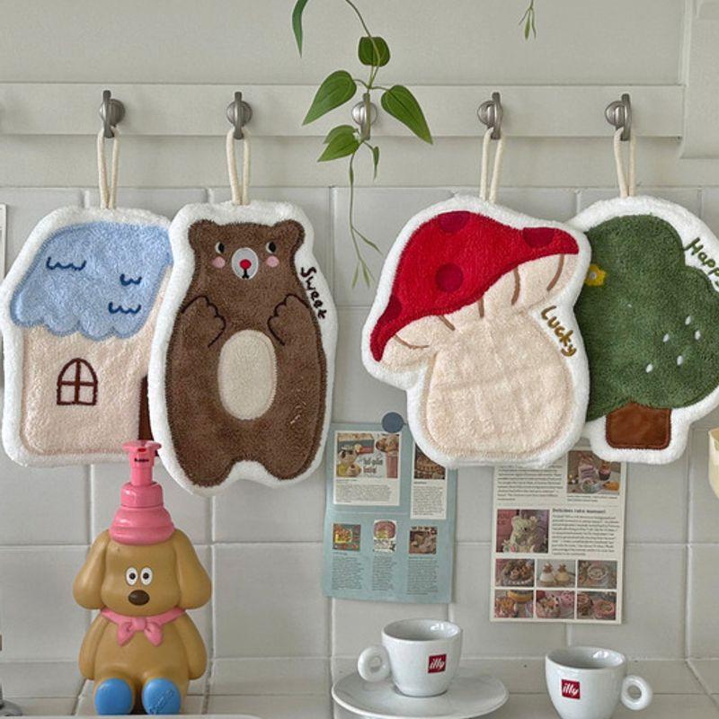 Elegant Table Sweet Home Hand Towel 4 Types Cute Kitchen Towel Rack