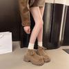 Fashion Ankle Boots for Women High Heels Lace Up Fashion Shoes Platform Casual Sport Boots 2025 Winter New Designer Chelsea Boots
