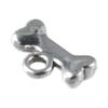 120pcs Sliver Alloy Pet Dog Bone Charms Dog Bone Shaped Pet Dog Bone Charms  for DIY Crafts
