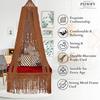 Ceiling Hanging Swing Chair (Brown) Polyester