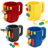 350ml Funny Build A Brick Mug Novelty Coffee Mugs/Cups Tea Beverage Cup DIY Block Puzzle Mug