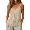 Linen Tank Tops for Women Spaghetti Strap Loose  Shirts