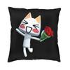 Toro Inoue Cat Anime Animated Games Cushion Cover Double Side Printing Throw Pillow Case Living Room Cool Pillowcase Decoration