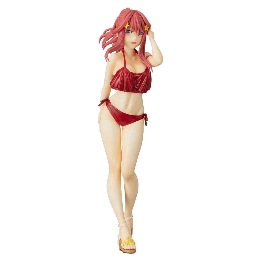 Anime Nakano Ichika Figure Nakano Nino Nakano Itsuki Nakano Yotsuba action figure Swimsuit Girl figurine Static Collection Dolls