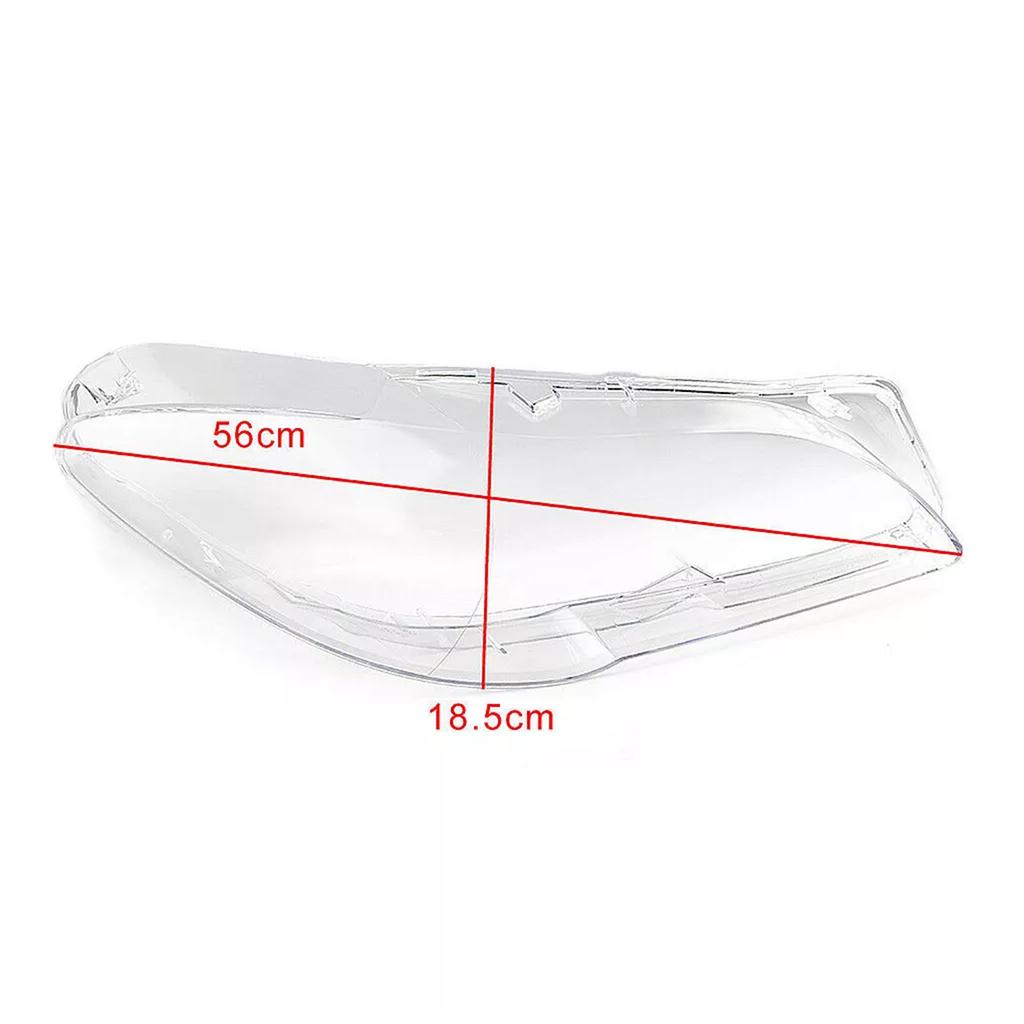 2PCS Front Headlight Lens Cover LampShade L&R For BMW 5 F10 F11 F18 10-13