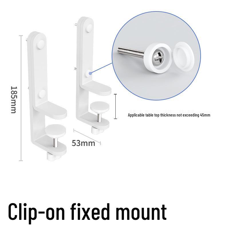 Desk Clip Adjustable Pegboard Stand - No-Drill Bracket