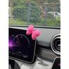Cute Bow Tie Car Decoration Ornament, Creative Interior Decor for Rearview Mirror, Dashboard
