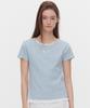 MARIE CLAIRE Label Punching Layered T-Shirt (Magbts08M)