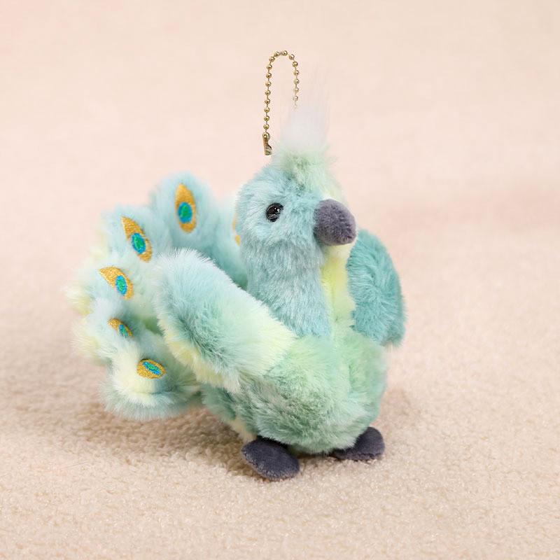 Peacock Plush Keychain Animal Soft Toy For Girls And Boys Bags Decor