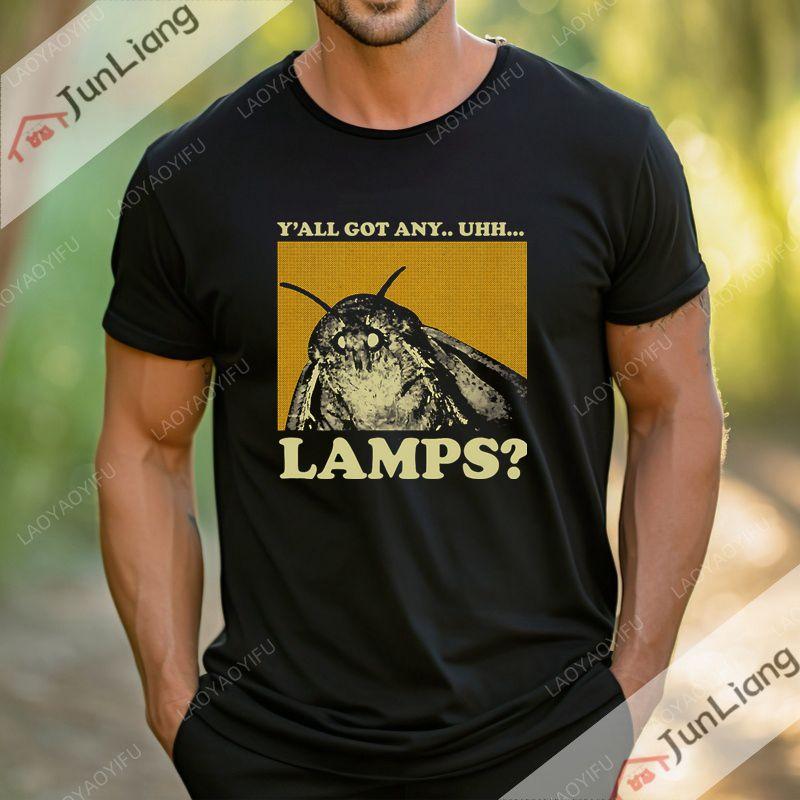 Do You Have A Desk Lamp Moth Funny Meme Tshirt Street Fashion Trend Shortsleeved Roundneck Menswomens Retro Tshirt